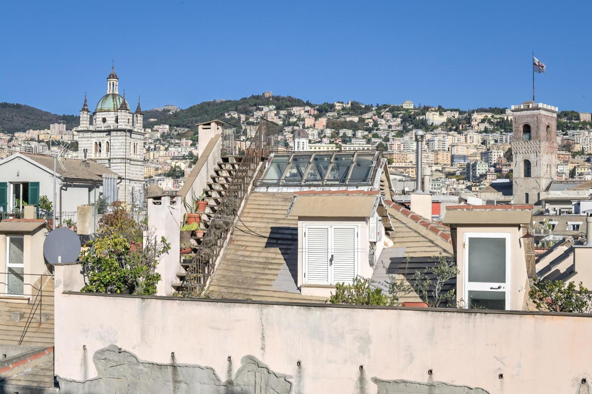 Lovely Room On Rooftops - Genovainrelax Exterior foto